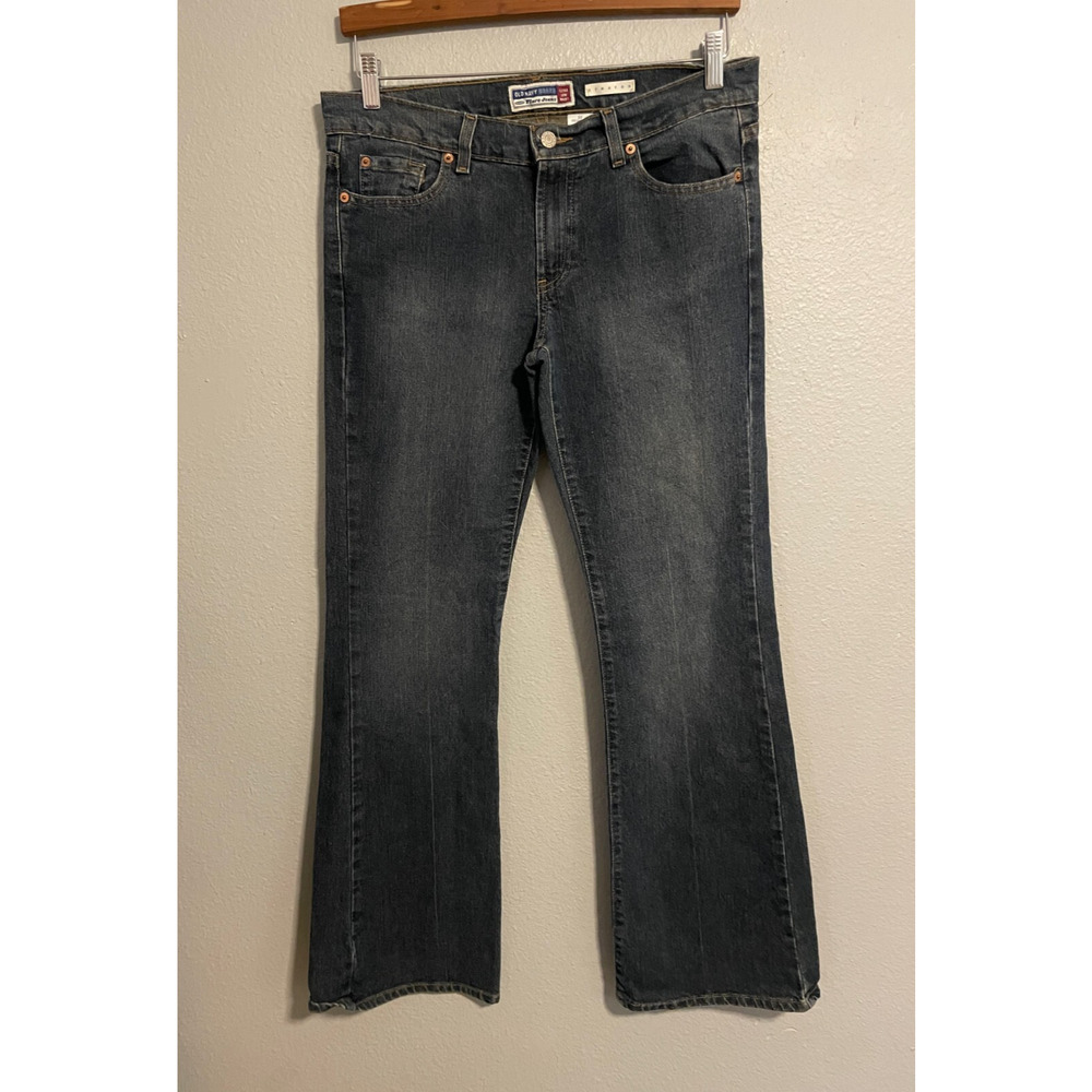 Vintage Old Navy Womens Jeans Size 10 Ultra Low Rise Stretch Flare Leg 90s Y2K